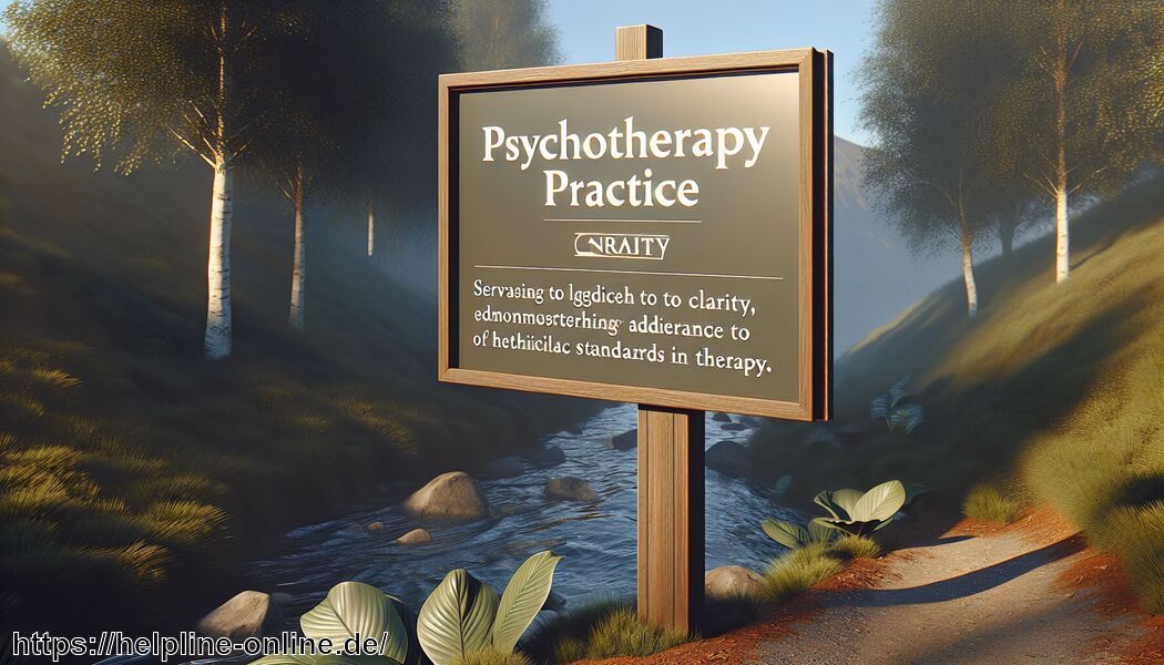 Einhaltung ethischer Standards in der Therapie - Praxisschild Psychotherapie » Ihr Wegweiser zu Klarheit